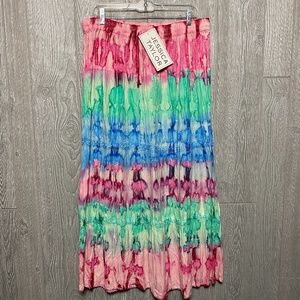NWT Colorful Maxi Skirt -PLUS SIZE